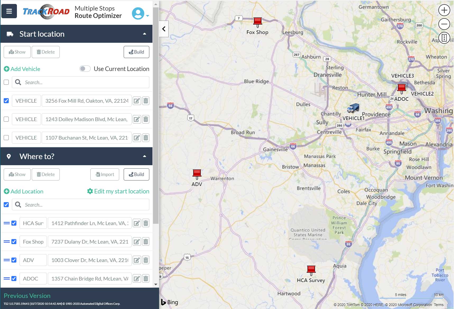 Route optimizer